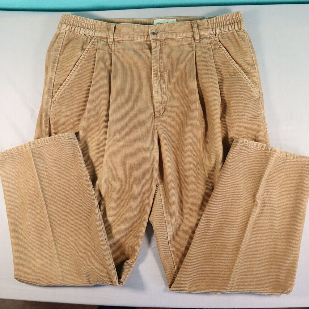 Vintage Eddie Bauer Cordurory Pleated Men's Pants 38X30